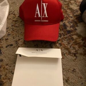 Armani Exchange Red Cap